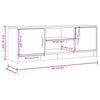 Schwarzer TV-Schrank Harmon 102x30x37,5cm (Holz)