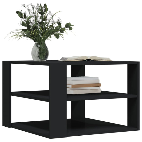 Schwarzer Couchtisch Mindre 59,5x59,5x40cm (Holz)
