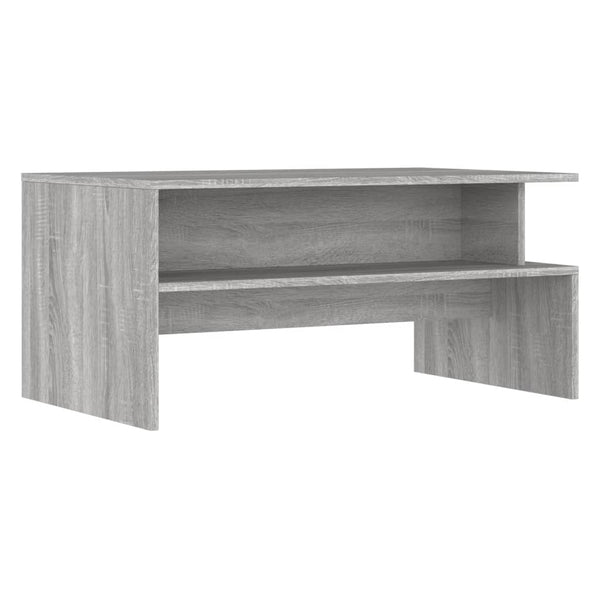 Grauer Couchtisch Grunia 90x55x42,5cm (Holz)