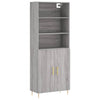 69,5x34x180cm grauer Schrank Neubahar (Holz)