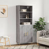 69,5x34x180cm grauer Schrank Neubahar (Holz)