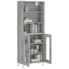 Grauer Myrtis Schrank 69,5x34x180cm (Holzmaterial)