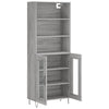 Grauer Myrtis Schrank 69,5x34x180cm (Holzmaterial)
