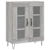 Grauer Myrtis Schrank 69,5x34x180cm (Holzmaterial)