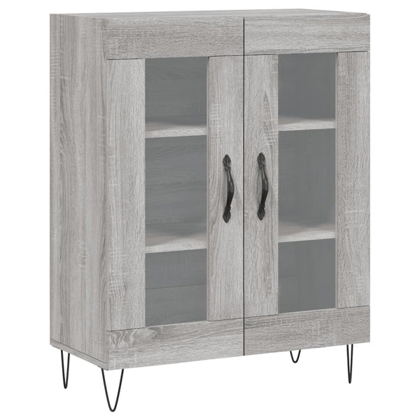 Grauer Myrtis Schrank 69,5x34x180cm (Holzmaterial)