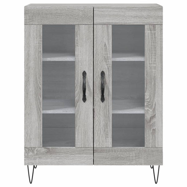 Grauer Myrtis Schrank 69,5x34x180cm (Holzmaterial)