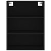 Schwarzer Holzschrank 69,5x34x180cm