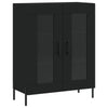 Schwarzer Holzschrank 69,5x34x180cm
