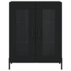 Schwarzer Holzschrank 69,5x34x180cm