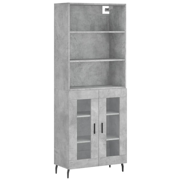 Schrank Stejerel betongrau 180cm x 34cm x 69,5cm (Holz)