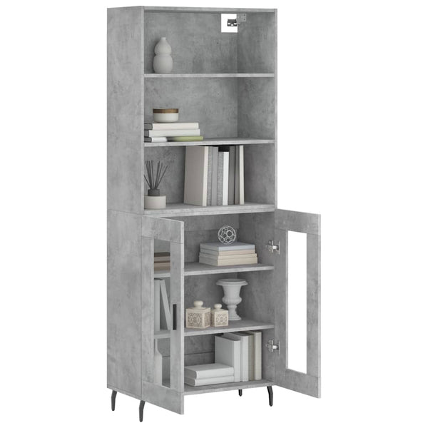 Schrank Stejerel betongrau 180cm x 34cm x 69,5cm (Holz)