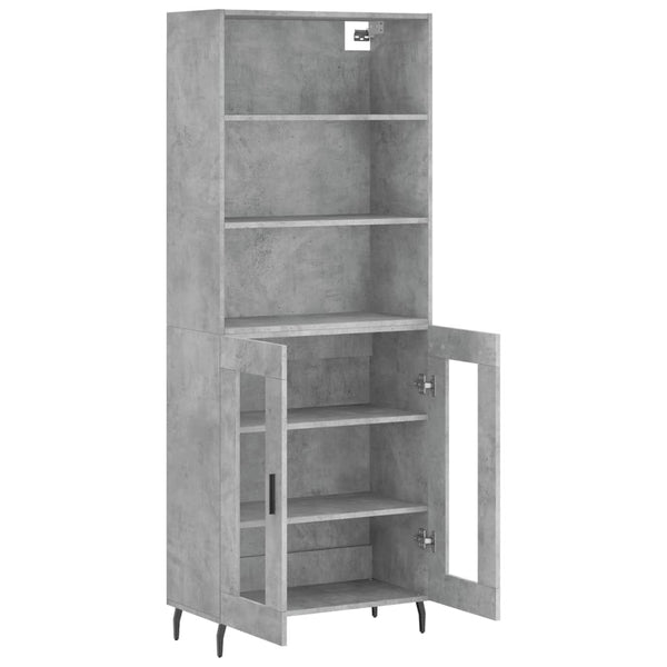 Schrank Stejerel betongrau 180cm x 34cm x 69,5cm (Holz)