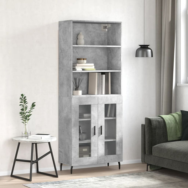 Schrank Stejerel betongrau 180cm x 34cm x 69,5cm (Holz)