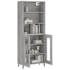Grauer Stejerel-Schrank 69,5x34x180cm (Holz)