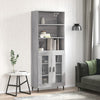 Grauer Stejerel-Schrank 69,5x34x180cm (Holz)