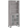 Grauer Adinela Schrank 69,5x34x180cm (Holz)