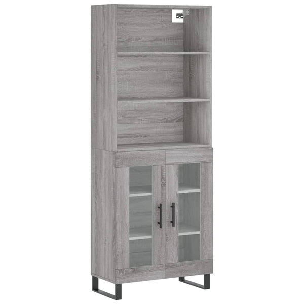 Grauer Adinela Schrank 69,5x34x180cm (Holz)