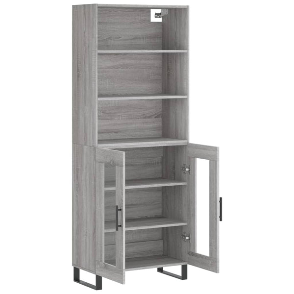 Grauer Adinela Schrank 69,5x34x180cm (Holz)