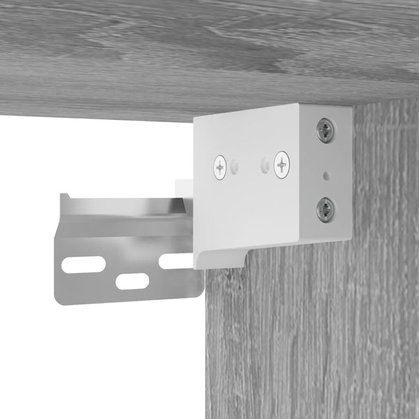 Grauer Adinela Schrank 69,5x34x180cm (Holz)