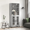 Grauer Adinela Schrank 69,5x34x180cm (Holz)