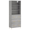 Grauer Neubahar Schrank 69,5x34x180cm (Holz)
