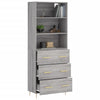 Grauer Neubahar Schrank 69,5x34x180cm (Holz)