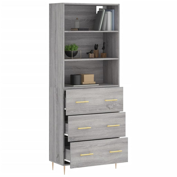 Grauer Neubahar Schrank 69,5x34x180cm (Holz)