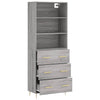 Grauer Neubahar Schrank 69,5x34x180cm (Holz)
