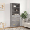Grauer Neubahar Schrank 69,5x34x180cm (Holz)
