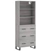 Adinela Schrank grau 69,5x34x180cm (Holz)