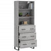 Adinela Schrank grau 69,5x34x180cm (Holz)