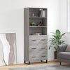 Adinela Schrank grau 69,5x34x180cm (Holz)