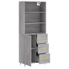 Grauer Kenneth Schrank 69,5x34x180cm (Holz)