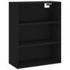 69,5x34x180cm Myrtis Schrank, Farbe Schwarz (Holz)