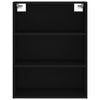 69,5x34x180cm Myrtis Schrank, Farbe Schwarz (Holz)