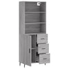 Stejerel grauer Schrank 69,5x34x180cm (Holz)