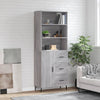 Stejerel grauer Schrank 69,5x34x180cm (Holz)