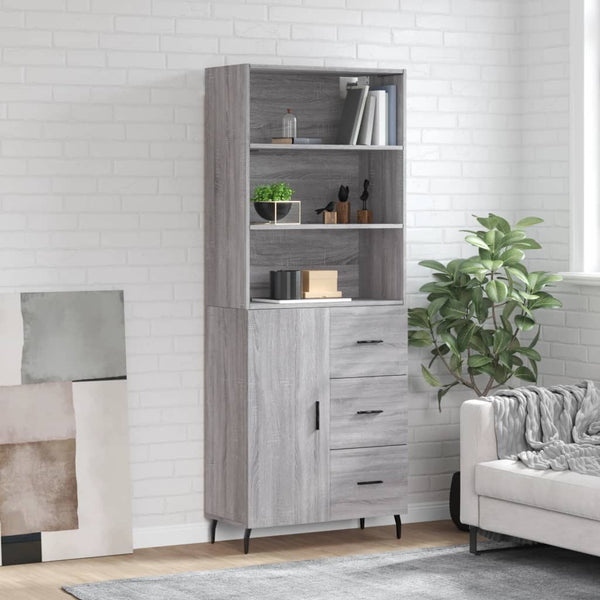 Stejerel grauer Schrank 69,5x34x180cm (Holz)