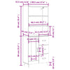 Grauer Ileleana-Schrank 69,5x34x180cm (Holz)