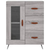 Grauer Ileleana-Schrank 69,5x34x180cm (Holz)
