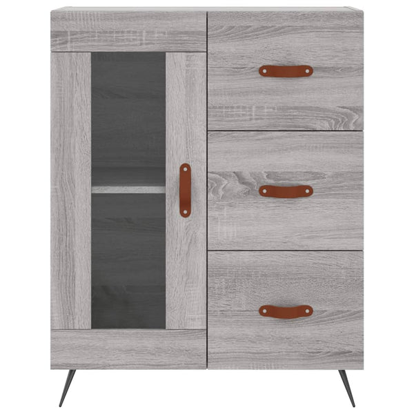 Grauer Ileleana-Schrank 69,5x34x180cm (Holz)