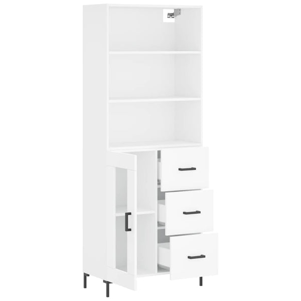 Schrank weiß Harabor 69,5x34x180cm (Holz)