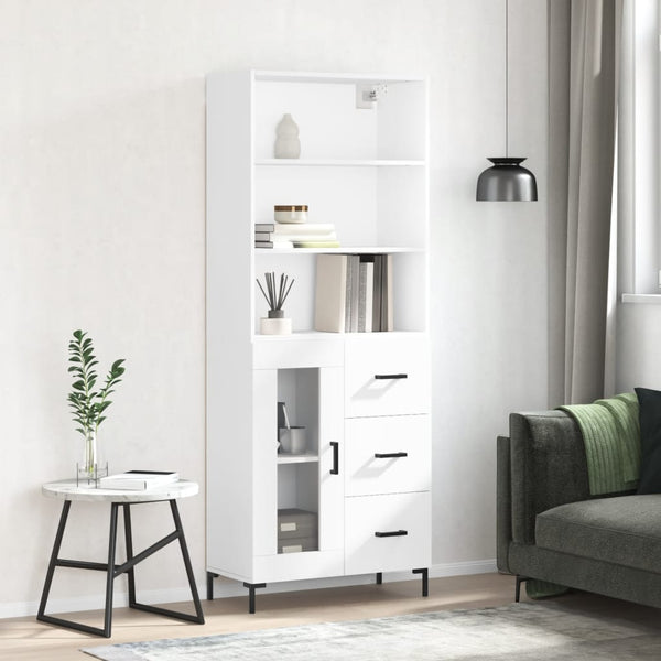 Schrank weiß Harabor 69,5x34x180cm (Holz)
