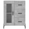 69,5x34x180cm betongrauer Schrank aus Holz
