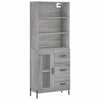 Schrank grau 69,5x34x180cm (Holz)
