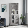 Schrank grau 69,5x34x180cm (Holz)