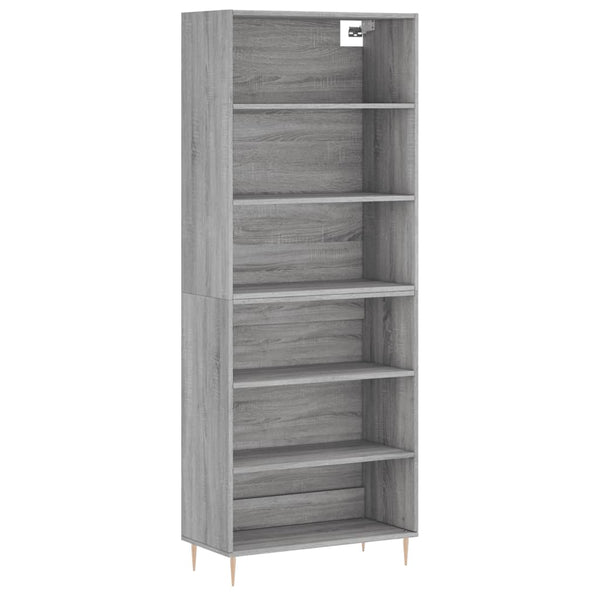Grauer Schrank Neubahar 69,5x32,5x180cm (Holz)
