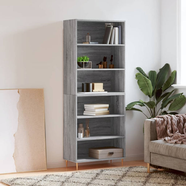 Grauer Schrank Neubahar 69,5x32,5x180cm (Holz)