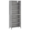 Grauer Schrank Harabor 69,5x32,5x180cm (Holz)