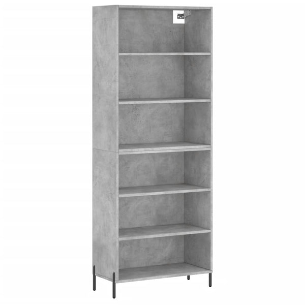 Betongrauer Schrank ist 69,5x32,5x180cm (Holz)